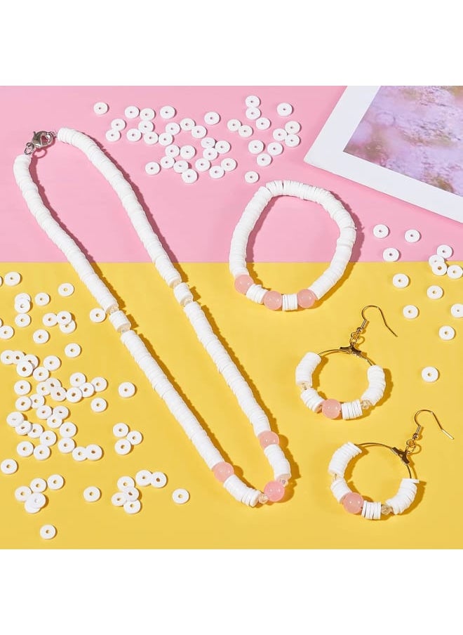 Generic - Specification:Quantity: 3000 pcs/set.Color: white. Material: Polymer ClaySize: Disc Beads: 6mm in diameter, 1mm thick, hole: 2mm; about 3040~3200pcs/box; Container: 7.2x8cm; city: 250ml, 1pc; Mat: 66x30mm, 1pc. Specification:Learn simple and exciting techniques to make jewelry just like you see in department stores, affordable way for DIY to get great style. Elite logo plastic box set is included, also help you easy to store the small tiny items. Customer support: If you have any problem with our product, you can click on the "Seller Contact" button in your Amazon account to send us an email. we will be happy to help you and we will reply as soon as possible. - Image 1