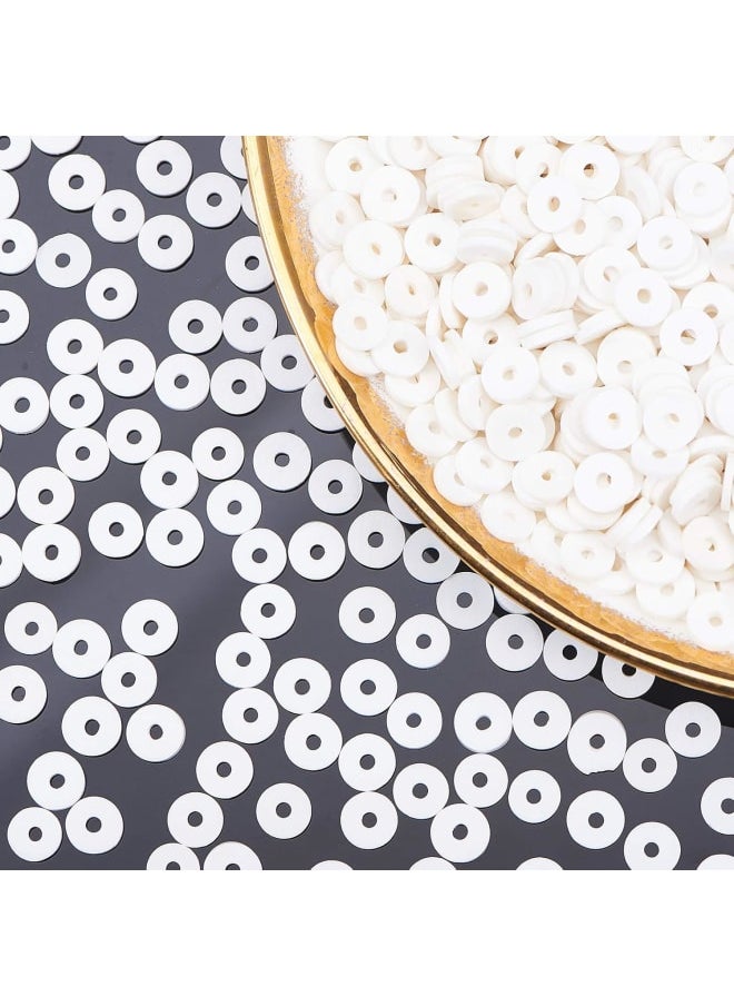 Generic - Specification:Quantity: 3000 pcs/set.Color: white. Material: Polymer ClaySize: Disc Beads: 6mm in diameter, 1mm thick, hole: 2mm; about 3040~3200pcs/box; Container: 7.2x8cm; city: 250ml, 1pc; Mat: 66x30mm, 1pc. Specification:Learn simple and exciting techniques to make jewelry just like you see in department stores, affordable way for DIY to get great style. Elite logo plastic box set is included, also help you easy to store the small tiny items. Customer support: If you have any problem with our product, you can click on the "Seller Contact" button in your Amazon account to send us an email. we will be happy to help you and we will reply as soon as possible. - Image 1