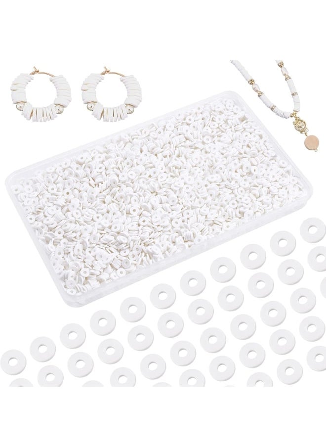 Generic - Specification:Quantity: 3000 pcs/set.Color: white. Material: Polymer ClaySize: Disc Beads: 6mm in diameter, 1mm thick, hole: 2mm; about 3040~3200pcs/box; Container: 7.2x8cm; city: 250ml, 1pc; Mat: 66x30mm, 1pc. Specification:Learn simple and exciting techniques to make jewelry just like you see in department stores, affordable way for DIY to get great style. Elite logo plastic box set is included, also help you easy to store the small tiny items. Customer support: If you have any problem with our product, you can click on the "Seller Contact" button in your Amazon account to send us an email. we will be happy to help you and we will reply as soon as possible. - Image 1