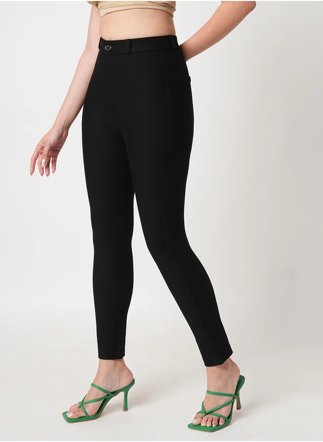 globus Globus High-Rise Stretchable Skinny Fit Trousers