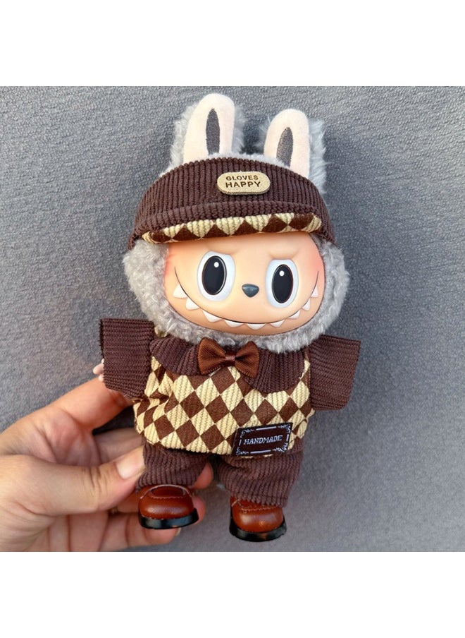 LABUBU Labubu Doll Clothes Set 17cm Accessories for Costumes 