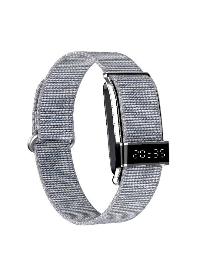 porodo Smart Bracelet Fitness Tracker with Display APP, Water Resistant, Activity Tracker, Up to 10 Days Working Time, Multiple Exercise Tracking Modes - Silver - Image 1