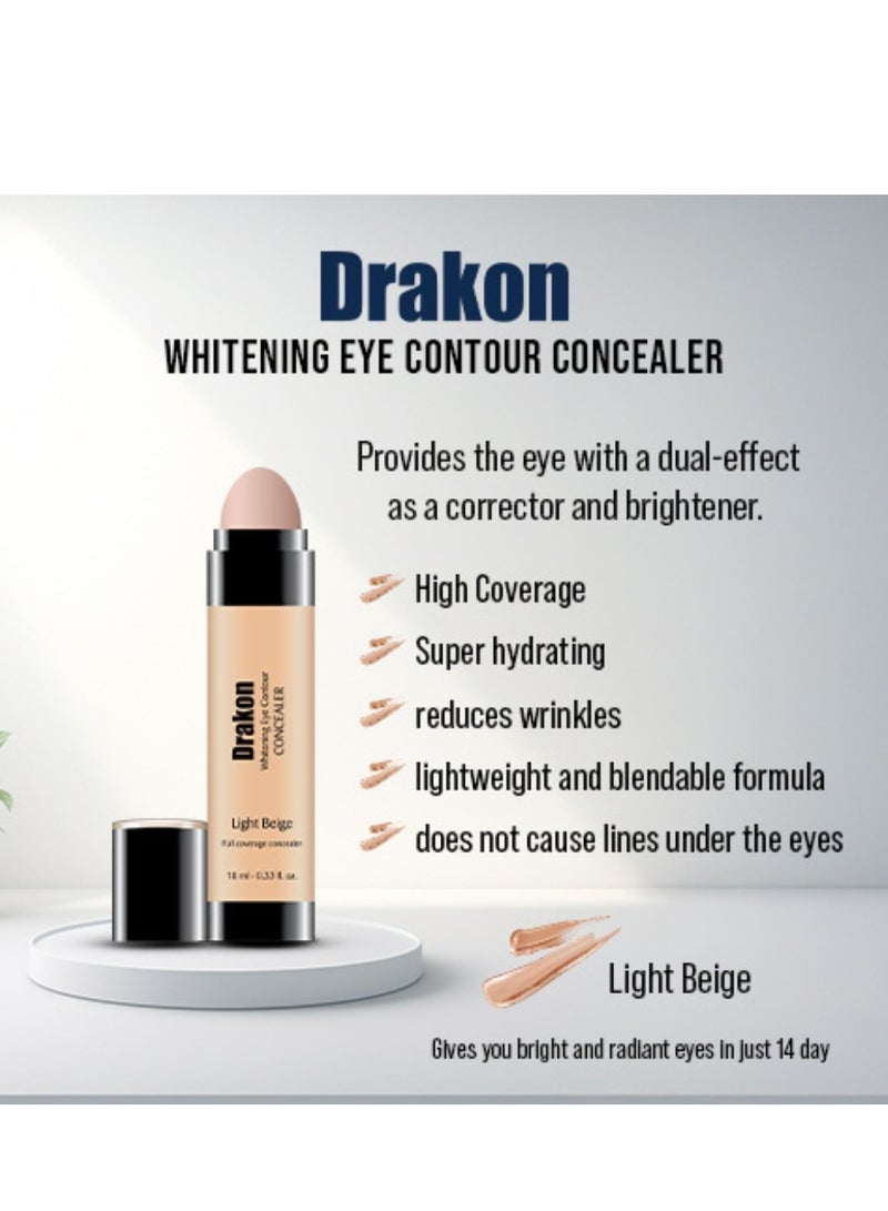 DRAKON Whitening Eye Contour Concealer - Light Beige 10ml - Image 2