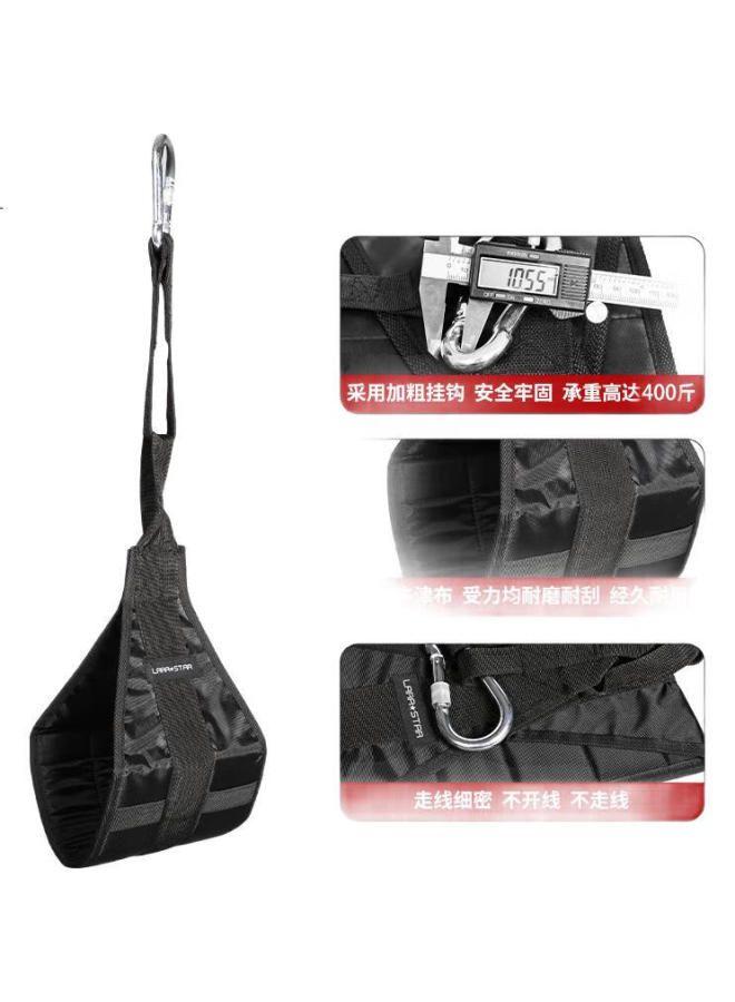 LAURASTAR أحزمة لورا ستار المعلقة، أحزمة مساعدة لرفع الساقين، أحزمة تدريب السحب، أحزمة دعم تمارين البطن، معدات اللياقة البدنية - Image 3