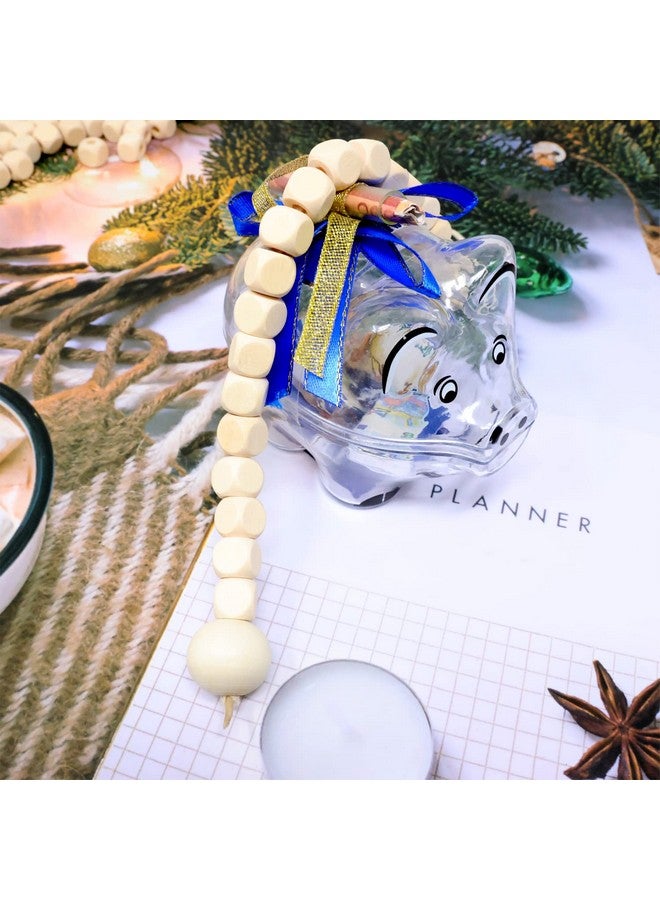 يوتون 300 قطعة 10 مم خرز خشبي فارغ غير مكتمل خرز خشبي مكعب خرز فاصل خرز فضفاض لصنع المجوهرات وإكسسوارات الحرف اليدوية - Image 4