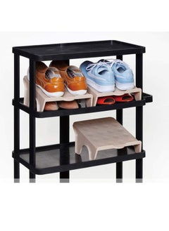NILKANTH NIL KANTH Multicolor Plastic Double Layer Shoe Storage Stand Free Standing Shoes Stand Rack Holder Stacker Shelf Closet Organizer Space Saver Pack of 12 Cm  - Image 4