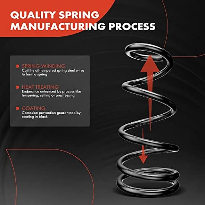 A-Premium 2Pcs Rear Suspension Coil Spring Set Compatible With Nissan Altima 20072013 Driver And Passenger Side Replace 55020Jb01D 55020Jb02E - Image 3
