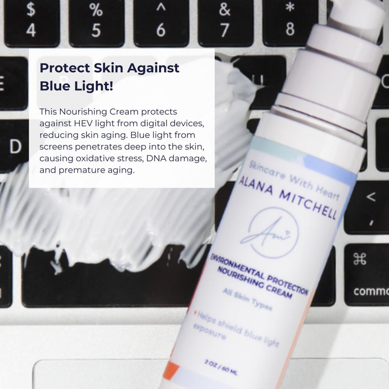 Alana Mitchell Blue Light Protection Face Moisturizer â€“ Face Cream to Shield from Harmful Blue Light Damage â€“ Facial Moisturizer Cream w/Jojoba Oil & Aloe Vera â€“ Facial Skin Care Products (2 oz) - Image 2