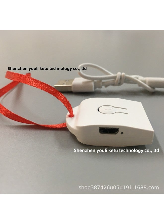Luminous Keychain Rechargeable Acrylic Special-shaped Colorful Pendant Source Stall Wholesale-Color:Red Rope Charging Blank Board-Black (4 Optional, Order Message, Default Random) - Image 4
