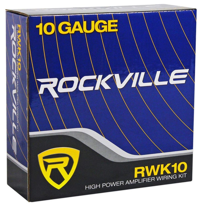 Rockville RWK10 10 Gauge Amplifier Installation Kit, AGU Fuse Holder, 100% Copper RCA, Low Resistance, Flexible PVC Jacket, for Car Audio Enthusiasts - Image 5