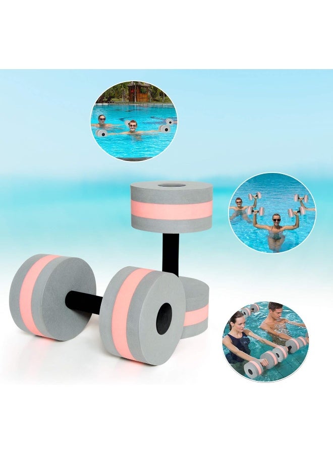 Timoo Aquatic Dumbells Set of 2 Water Dumbells Pool Resistance Water Weight Water Aerobics High-Density EVA-Foam Pool Fitness - Image 1