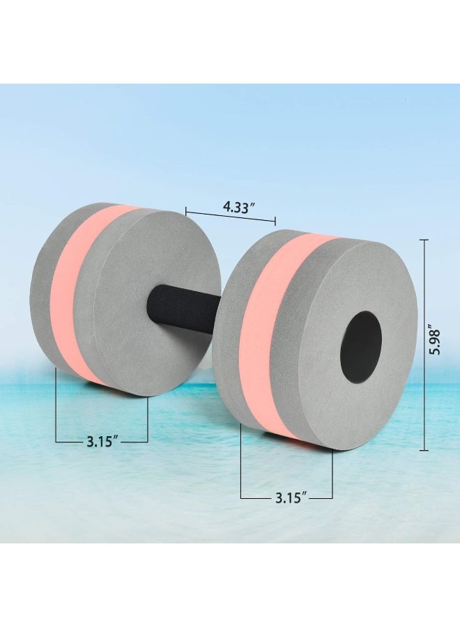 Timoo Aquatic Dumbells Set of 2 Water Dumbells Pool Resistance Water Weight Water Aerobics High-Density EVA-Foam Pool Fitness - Image 2