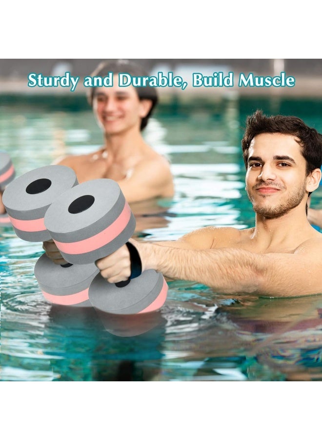 Timoo Aquatic Dumbells Set of 2 Water Dumbells Pool Resistance Water Weight Water Aerobics High-Density EVA-Foam Pool Fitness - Image 5