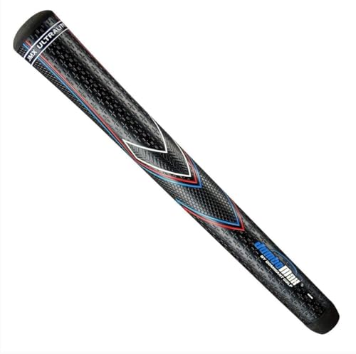 JumboMax JMX Ultralite Medium Oversize Golf Grips, 25% Lighter, Black / Red, White, Blue - Set of 1 - Image 4