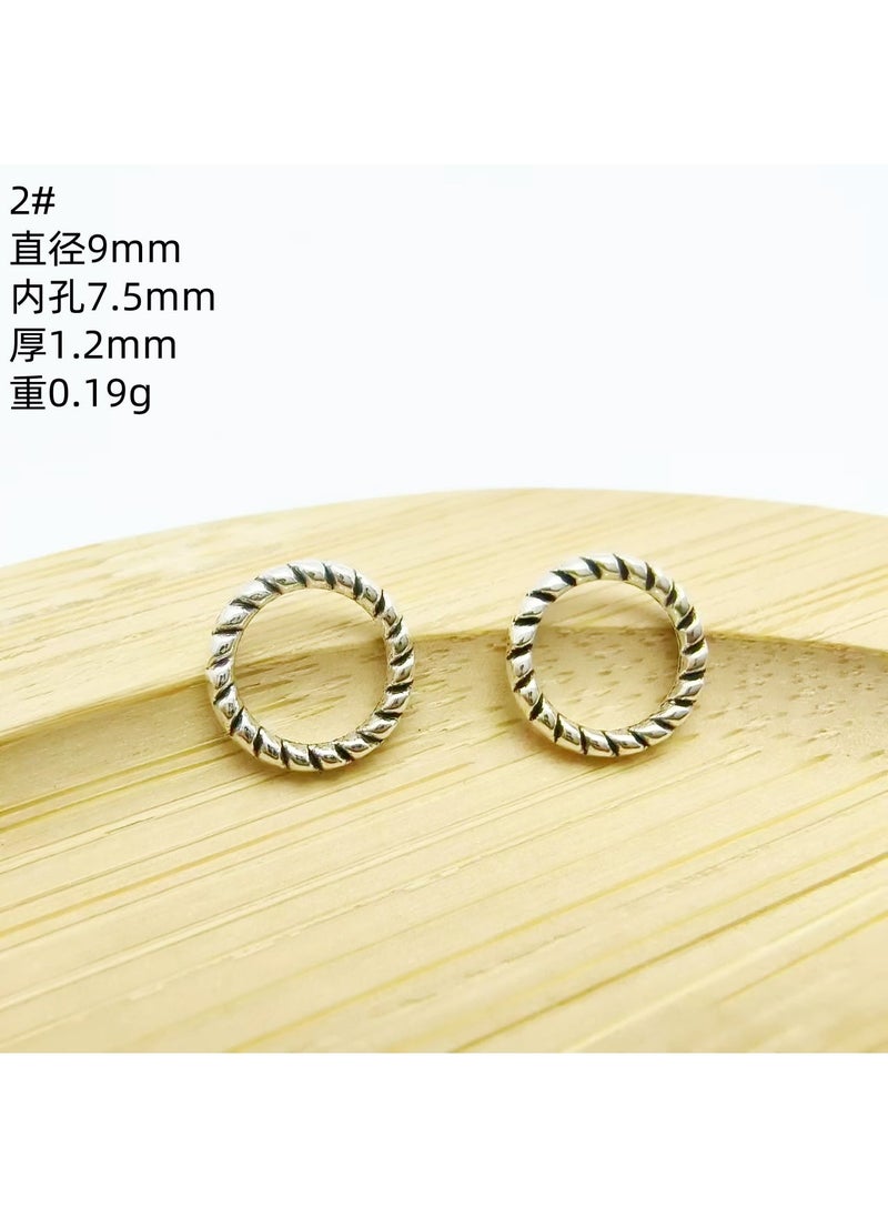 Vintage Tibetan Silver Bead Caps DIY Jewelry 2#
