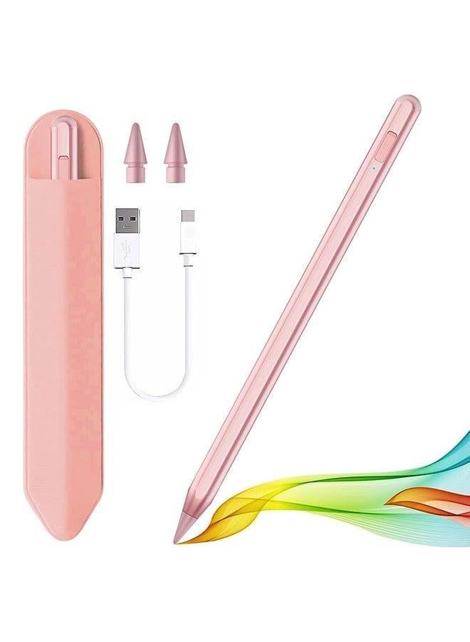 عام قلم ستايلس لجهاز iPad 2018-2024 مع خاصية رفض راحة اليد، قلم Apple لجهاز Apple iPad 10th/9th/8th/7th/6th Gen، iPad Pro 11/12.9 بوصة، iPad Air 2024 الجديد 11&13 بوصة (M2) /5th/4th/3th الجيل، آيباد ميني الجيل السادس/الخامس - Image 1