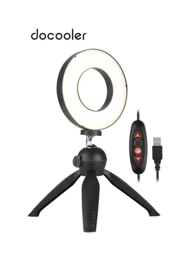 docooler LED Photography Ring Light With Tripod Stand Set Black/White/Red - Image 3