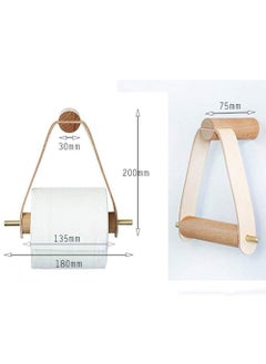 Daytoyz Stylish and Functional Wooden Toilet Paper Holder - Easy Installation, Rustic Nordic Design  - Image 2