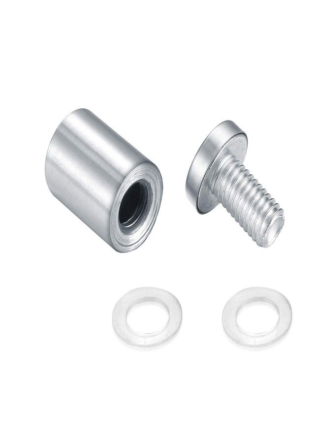 HexinYigjly 10 Pcs Sign Standoff Screws, Stainless Steel Glass Standoffs, Wall Standoff Mounts Advertising Screws, Glass Acrylic Fixing Standoff Nail Mounting Hardware Wall for Glass Sign Displays - Image 3