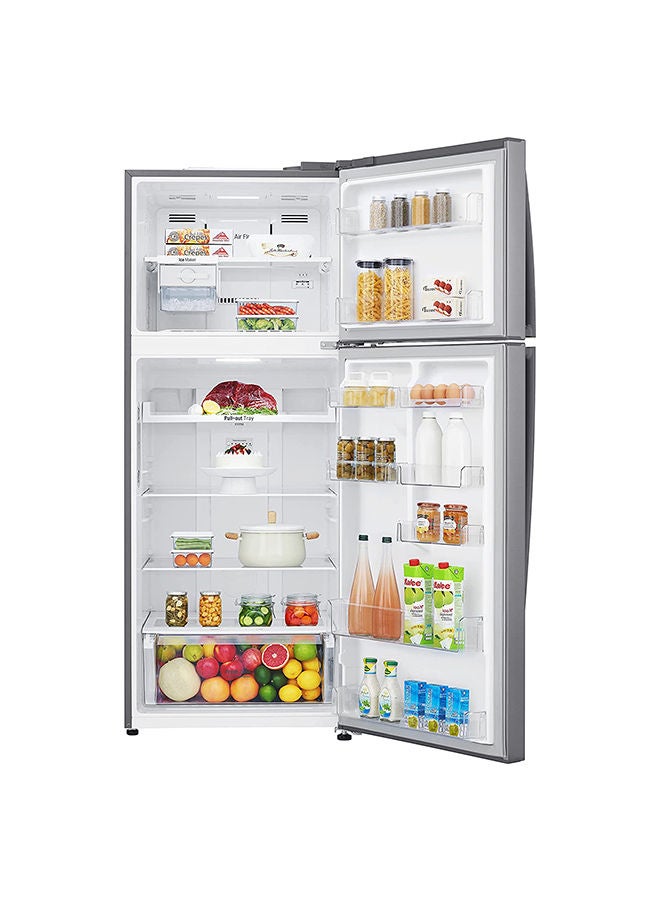 LG 438L Top Mount Double Door Refrigerator with Linear Cooling & Smart Inverter 435.81 kW GR-C619HLCL Platinum Silver - Image 2