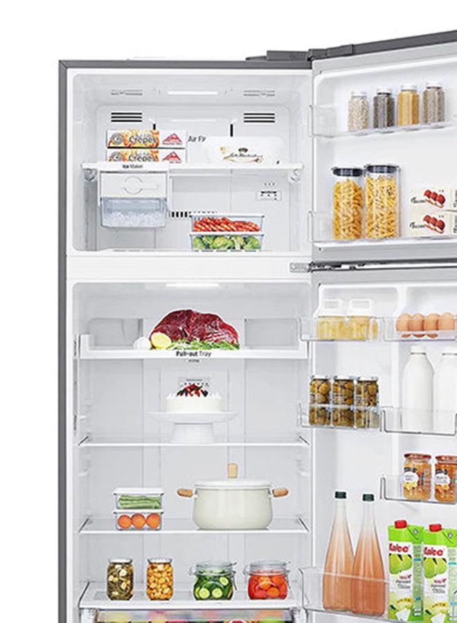 LG 438L Top Mount Double Door Refrigerator with Linear Cooling & Smart Inverter 435.81 kW GR-C619HLCL Platinum Silver - Image 4