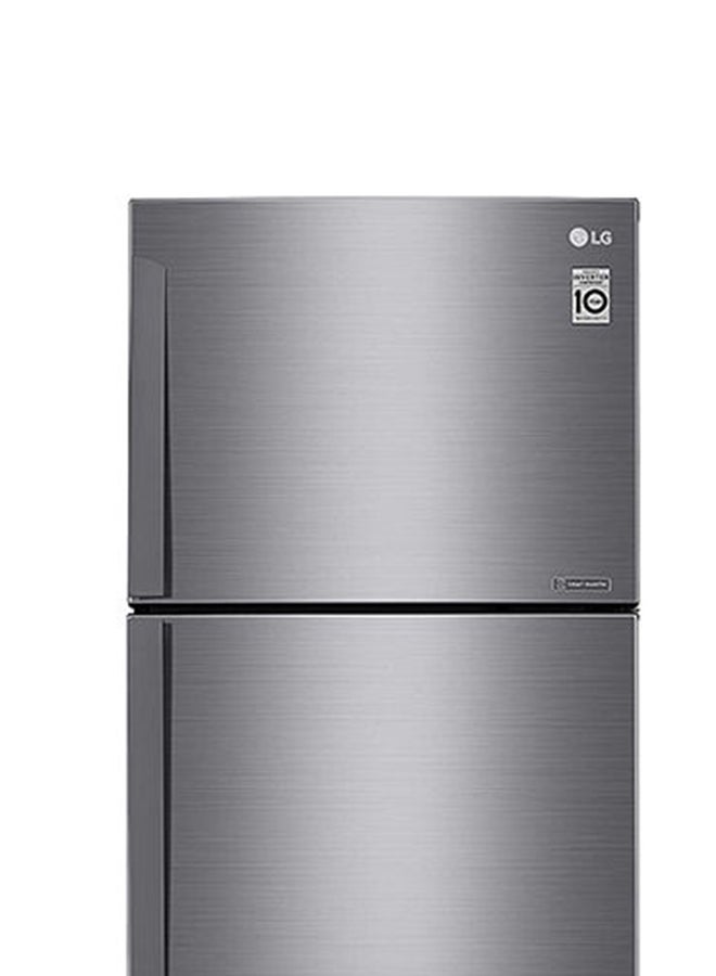 LG 438L Top Mount Double Door Refrigerator with Linear Cooling & Smart Inverter 435.81 kW GR-C619HLCL Platinum Silver - Image 3