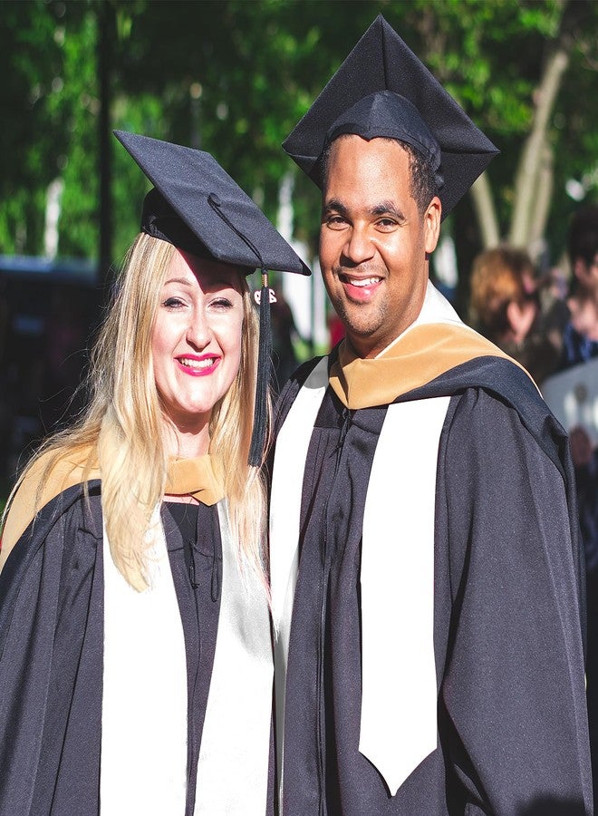 FOIMAS مجموعة أوشحة تخرج من FOIMAS مكونة من 6 قطع، وشاح أبيض سادة بطول 70 بوصة، وشاح شرف لحفل تخرج عام 2025، هدية مثالية للفتيات والنساء والمعلمات ومستلزمات الفصول الدراسية. - Image 4