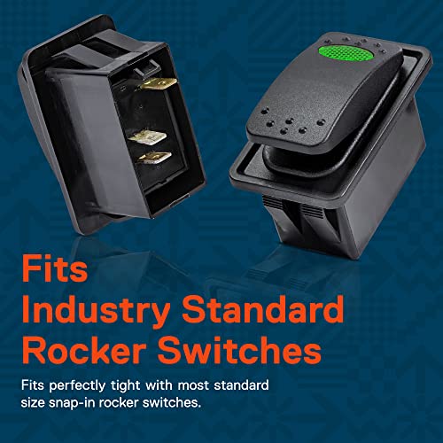 ONLINE LED STORE True Mods 1-Slot Rocker Switch Panel Housing Kit [Industry Standard Fit] [Heavy Duty] [Professional Look] Automotive Mount Rocker Switch Holder - Image 3