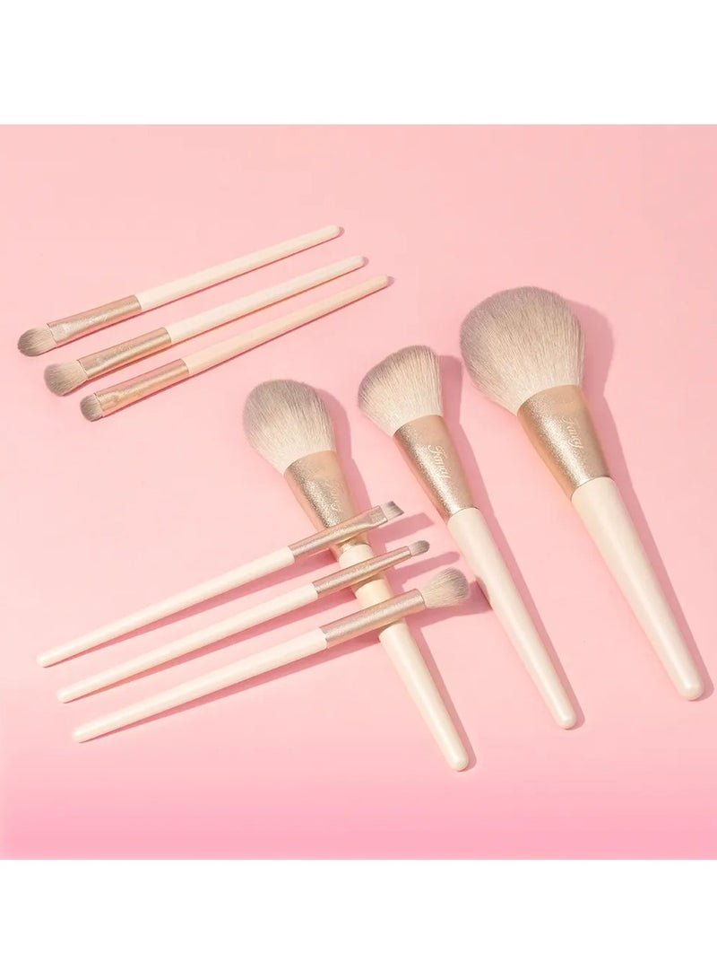 Fancy Dream Star Ultra-Thin Precision Makeup Brush Everyday Essentials Multi Use Brush Set(Pack Of 9 With Box) - Image 1