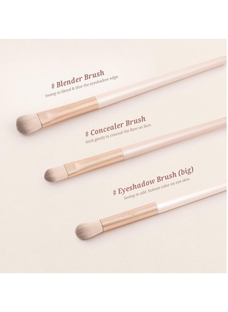 Fancy Dream Star Ultra-Thin Precision Makeup Brush Everyday Essentials Multi Use Brush Set(Pack Of 9 With Box) - Image 3