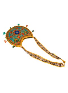 Tribe Azure Fair Trade Floral Colorful Shoulder Bag Crossbody Hobo Satchel Hippie Boho Fashion Women Functional Stylish Everyday (Yellow Floral)  - Image 5