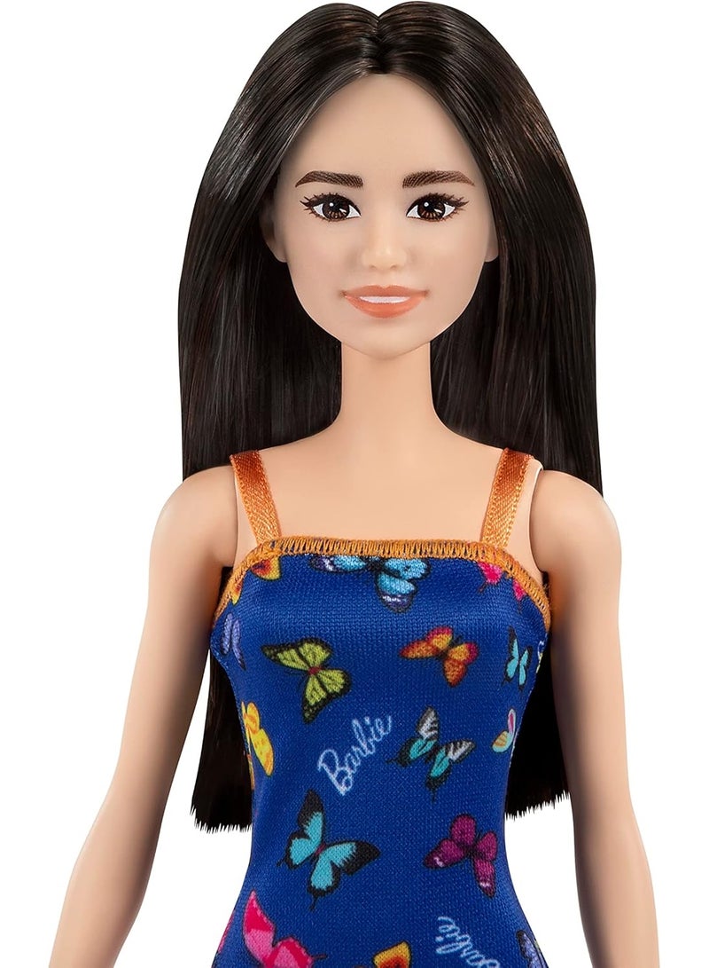 Barbie Fashion Doll With Butterfly Logo Print Dress - Multicolor - Image 2