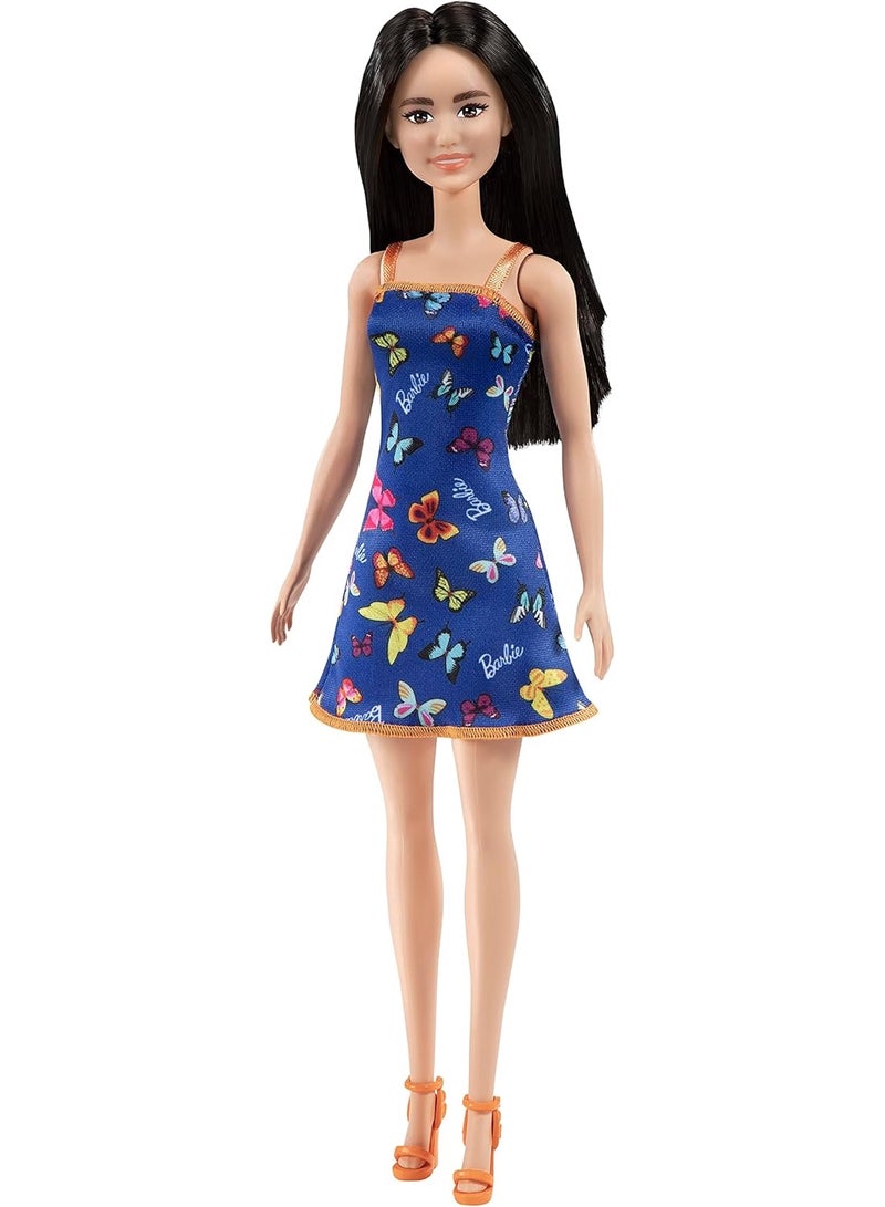 Barbie Fashion Doll With Butterfly Logo Print Dress - Multicolor - Image 5