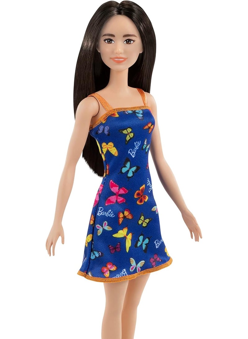 Barbie Fashion Doll With Butterfly Logo Print Dress - Multicolor - Image 4