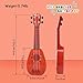 YOLOPLUS 17 Inch Kids Ukulele Guitar Toy 4 Strings Mini Children Musical Instruments Educational Learning Toy for Toddler Beginner Keep Tone AntiImpact Can Play with PicksStrapPrimary Tutorial - Image 3