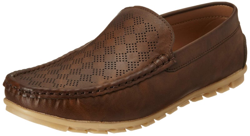 Centrino Men's Casual Loafer Shoes Brown - Image 1