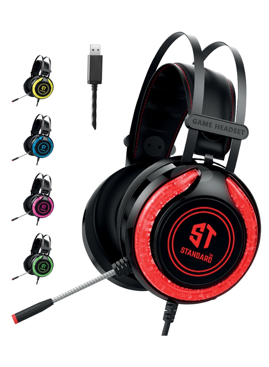 ستاندرد Standard GM06 Wired 7 1 Surround Gaming Headset