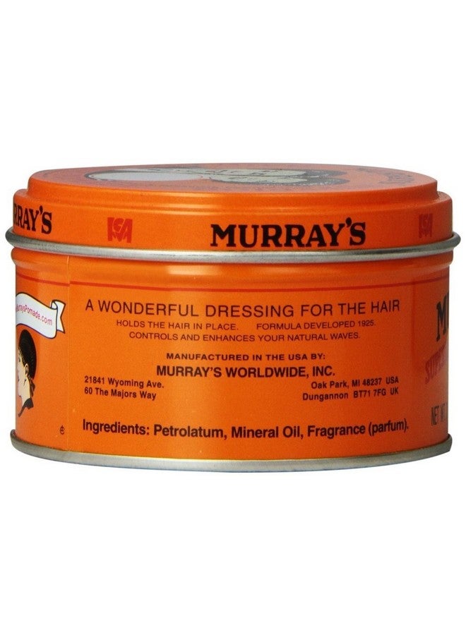Murrays Murray's Superior Hair Dressing Pomade, 3 Ounce (Pack of 4) - Image 1