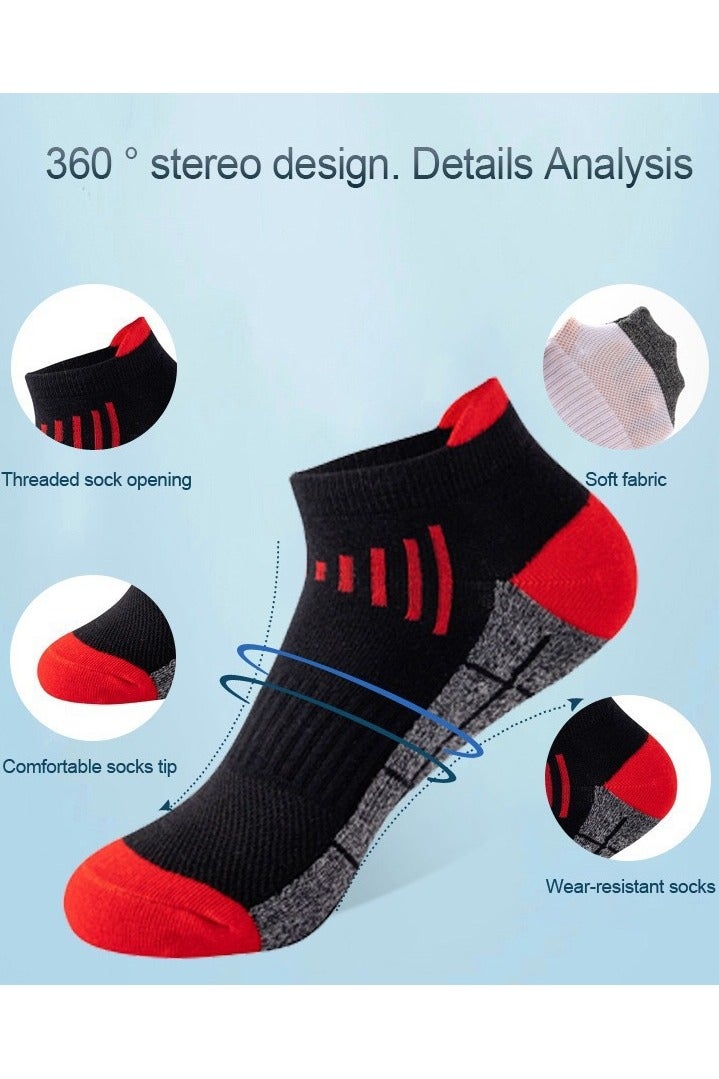 Mens Athletic Socks (6-Pack) - Low Cut, Sweat-Wicking, Odour-Resistant, All-Season Comfort - Ideal for Active Lifestyles, Running  Everyday Wear - Image 3