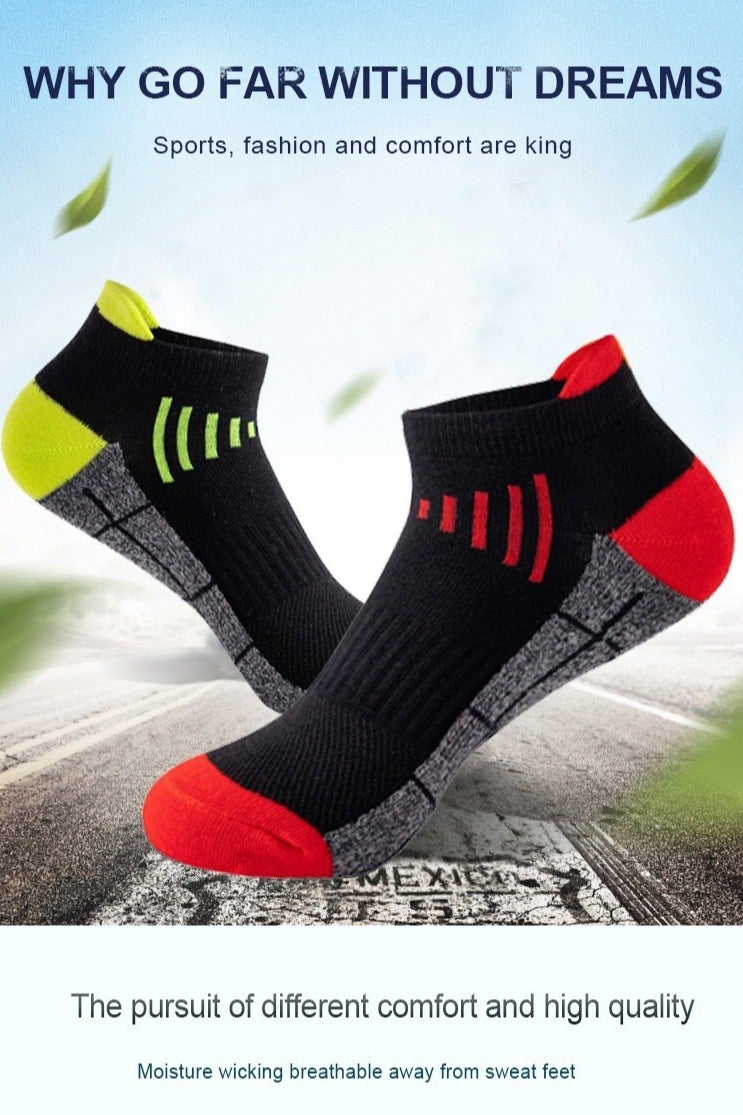 Mens Athletic Socks (6-Pack) - Low Cut, Sweat-Wicking, Odour-Resistant, All-Season Comfort - Ideal for Active Lifestyles, Running  Everyday Wear - Image 2