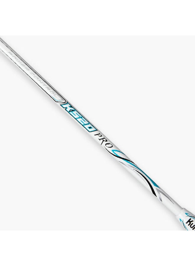 Kumpoo Badminton Racket K520 Upgraded Version, Xunfeng Full Carbon 4u Balanced Racket, K520pro Moon White Single Racket, Pre-strung - Image 3