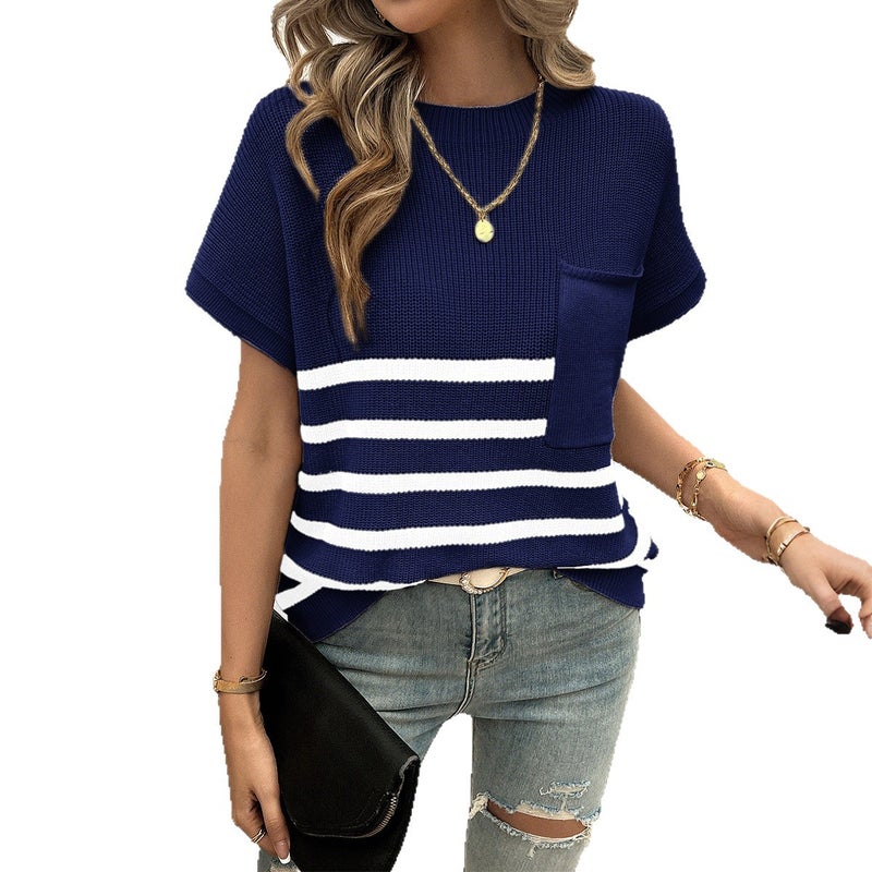 Women's Casual Short-Sleeve Knit T-Shirt - Image 3