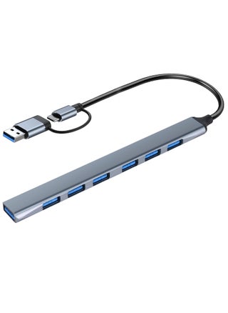 USB C Hub, USB C USB to USB Adapter, USB C to USB A Hub, 7 Ports USB-C USB to USB Hub 3.0/2.0, USB Splitter Aluminum Alloy - pzsku/Z37999008372023790D5BZ/45/_/1702141117/d73f31c4-f1ea-4a28-a664-45b6c7e42ae9