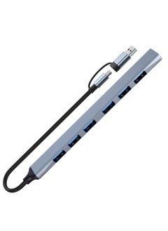 Generic USB C Hub, USB C USB to USB Adapter, USB C to USB A Hub, 7 Ports USB-C USB to USB Hub 3.0/2.0, USB Splitter Aluminum Alloy  - Image 4