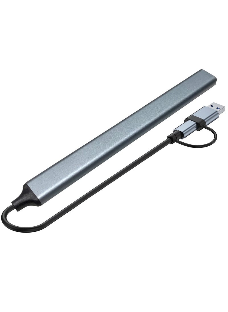 USB C Hub, USB C USB to USB Adapter, USB C to USB A Hub, 7 Ports USB-C USB to USB Hub 3.0/2.0, USB Splitter Aluminum Alloy