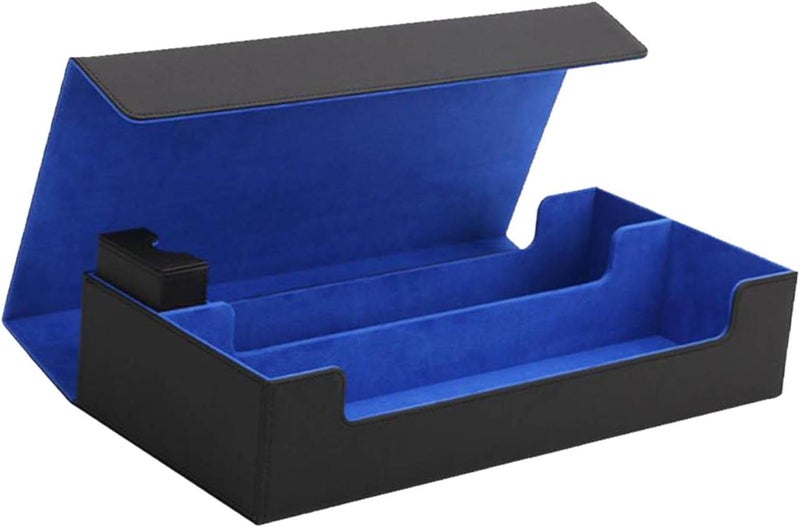klarako Carrying Case Card Deck Storage Case Deck Box Bag Deck Box, Large Capacity for 550+ Sleeved Cards, Card Holder with Divider for TCG , Black - Image 1