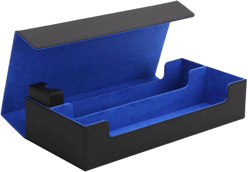 klarako Carrying Case Card Deck Storage Case Deck Box Bag Deck Box, Large Capacity for 550+ Sleeved Cards, Card Holder with Divider for TCG , Black - Image 3