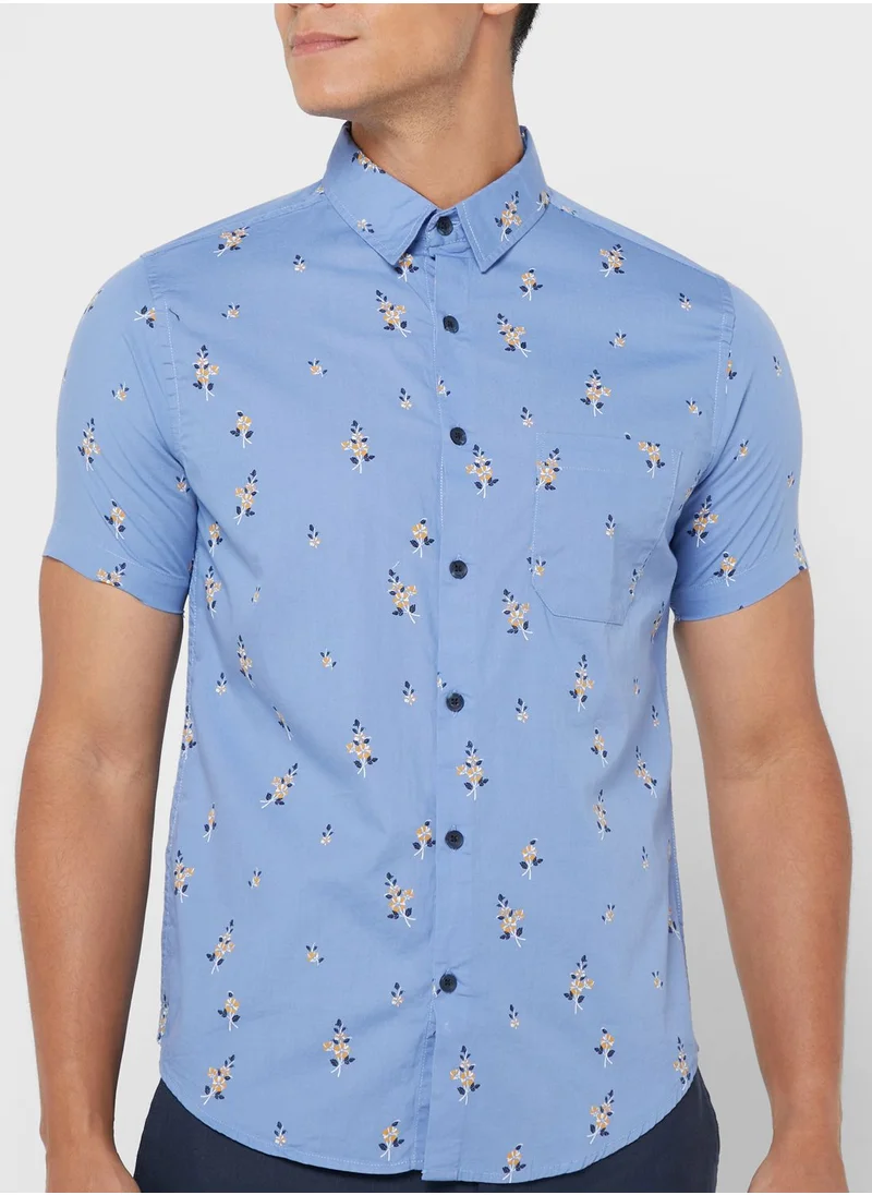 Robert Wood Cutway Collar Regular Fit Shirt