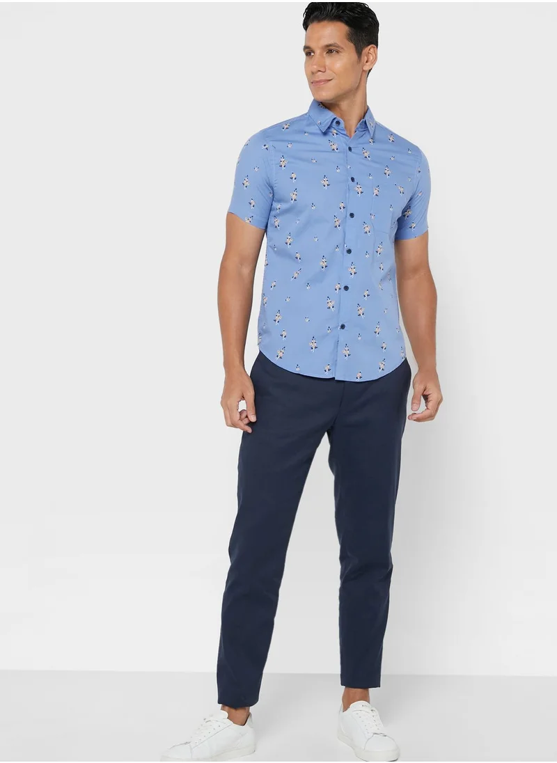 Robert Wood Cutway Collar Regular Fit Shirt