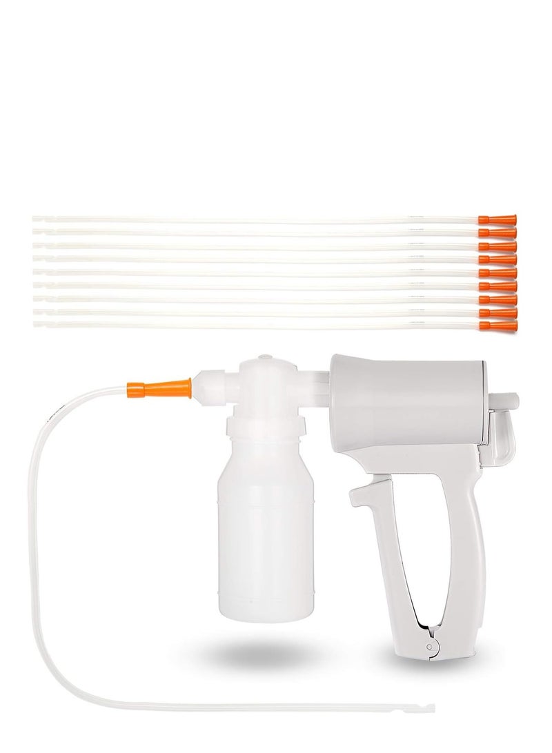 SYOSI Phlegm Suction Pump, Multifunctional Portable Handheld Lightweight Sputum Suction Pump with Disposable Suction Tube, Suitable for Daily Home or Emergency Use - Image 1